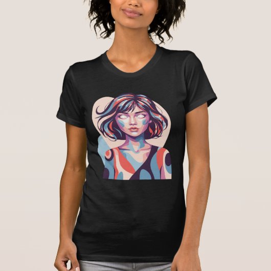 抽象芸術エレガンスTシャツ Tシャツ (正面)