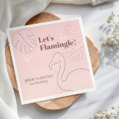 抽象芸術エレガントはフラミングル スタンダードカクテルナプキン