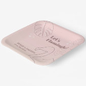 抽象芸術エレガントはフラミングル ペーパープレート (傾斜あり)