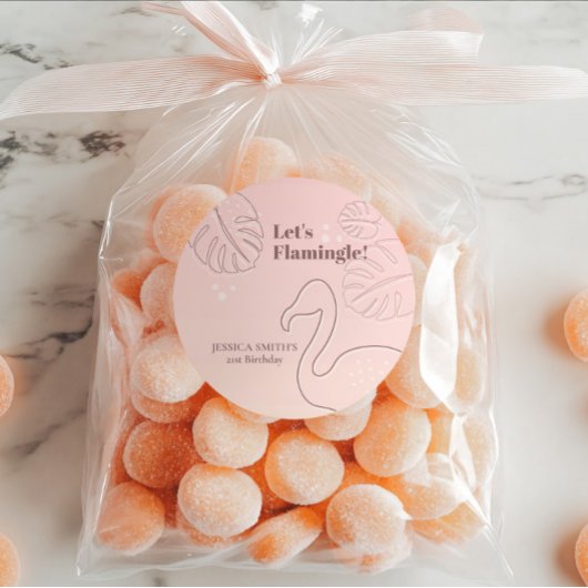 抽象芸術エレガントはフラミングル ラウンドシール