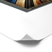 抽象芸術エレガントアートのデザイン。 ポスター (角)