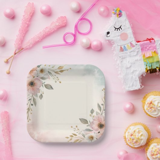 抽象芸術エレガントアート装飾プレート ペーパープレート (パーティー)