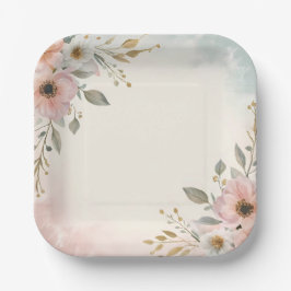 抽象芸術エレガントアート装飾プレート ペーパープレート