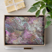 抽象芸術エレガントオイスターシェルパターンの切り離し 薄葉紙 (ギフト)