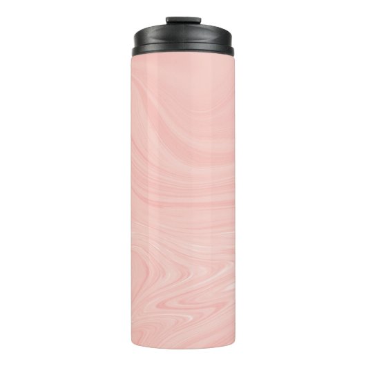 抽象芸術エレガントオレンジ色の液体大理石アートワーク | タンブラー (正面)