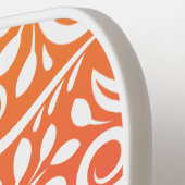 抽象芸術エレガントグラデーションフローラモノグラムの勾配 ピックルボールラケット (左詳細)