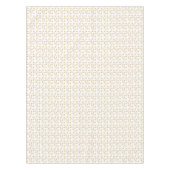 抽象芸術エレガントゴールデンジェイドツリーオンホワイト テーブルクロス (正面)