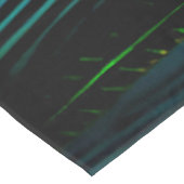 抽象芸術エレガントティール(緑がかった色)ブルー金ゴールド孔雀の羽根 | テーブルクロス (アングル)