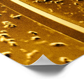 抽象芸術エレガントデコ幾何学装飾ゴル ポスター (角)