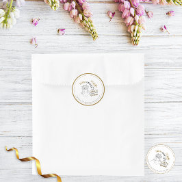 抽象芸術エレガントバラの毛が優雅に咲く ラウンドシール