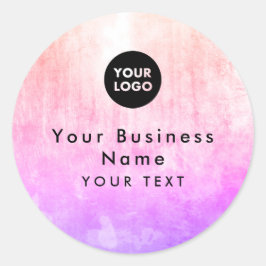 抽象芸術エレガントパステルピンクサン ラウンドシール
