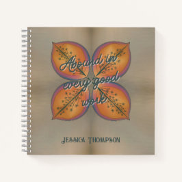 抽象芸術エレガントフローラが充実している ノートブック