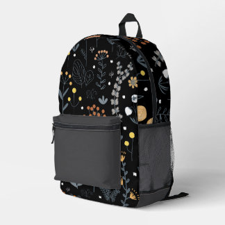 抽象芸術エレガントフローラのシームレスなパターン プリントバックパック