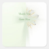 抽象芸術エレガントフローラクロスバプテスススクエアスティック スクエアシール (正面)