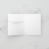 抽象芸術エレガントフローラクロスバプテスマの招待 招待状 (内部)