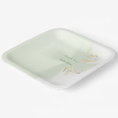 抽象芸術エレガントフローラクロスバプテスマ紙プレート ペーパープレート (傾斜あり)