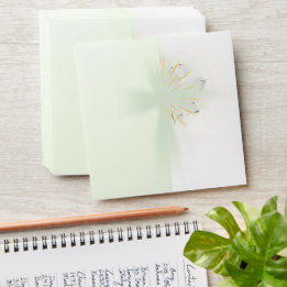 抽象芸術エレガントフローラクロスバプテスムエンベロープ 封筒