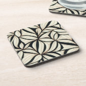 抽象芸術エレガントフローラコースターセット コースター (左側)