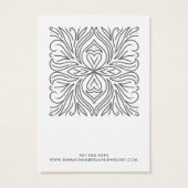 抽象芸術エレガントフローラモチーフ (裏面)