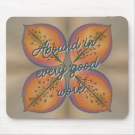 抽象芸術エレガントフローラ2コリント9:8 マウスパッド