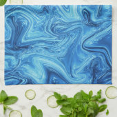 抽象芸術エレガントマラグラデーションーベル キッチンタオル (折り畳み)