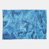 抽象芸術エレガントマラグラデーションーベル キッチンタオル (横)
