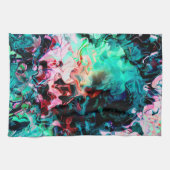 抽象芸術エレガントマラグラデーションーベル キッチンタオル (横)