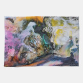 抽象芸術エレガントマラグラデーションーベル キッチンタオル (横)