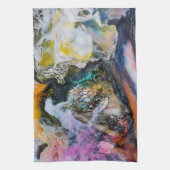 抽象芸術エレガントマラグラデーションーベル キッチンタオル (縦)