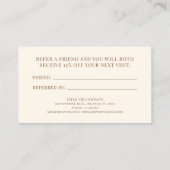 抽象芸術エレガントミニマリストテラコッタ銅 紹介カード (裏面)