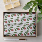 抽象芸術エレガントレッドローズ&離れフローラルパターン 薄葉紙 (ギフト)