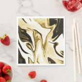 抽象芸術エレガントレトロなデジタル流体大理石 スタンダードランチョンナプキン (インサイチュ)