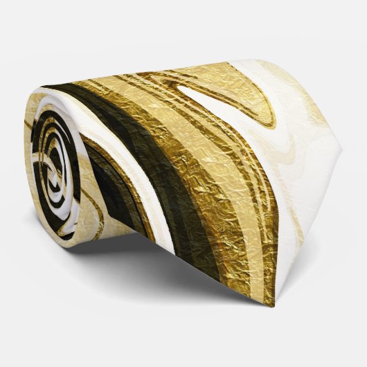 抽象芸術エレガントレトロなデジタル流体大理石 ネクタイ (ロール)