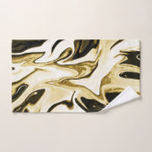 抽象芸術エレガントレトロなデジタル流体大理石 バスタオルセット (ハンドタオル)