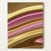 抽象芸術エレガントレトロなデジタル流体大理石 プランナー手帳 (裏面)