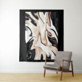 抽象芸術エレガントレトロカラーのデジタル流体 タペストリー (インサイチュ)