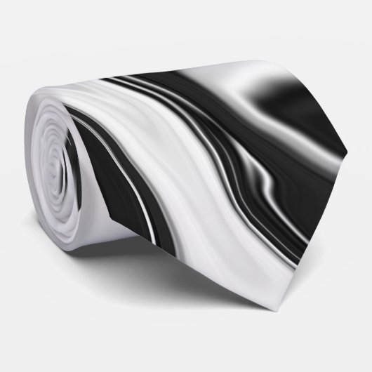 抽象芸術エレガントレトロカラーのデジタル流体 ネクタイ (ロール)