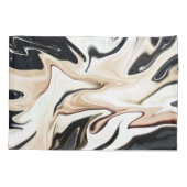 抽象芸術エレガントレトロカラーのデジタル流体 枕カバー (裏面)