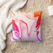 抽象芸術エレガントレトロカラーデジタル流体テクスチャ クッション (ブランケット)