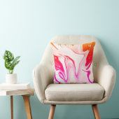 抽象芸術エレガントレトロカラーデジタル流体テクスチャ クッション (椅子)