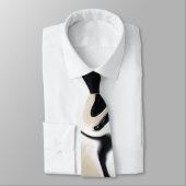 抽象芸術エレガントレトロカラーデジタル流体テクスチャ ネクタイ (タイ)