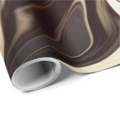 抽象芸術エレガントレトロカラーデジタル流体テクスチャ ラッピングペーパー (ロールコーナー)