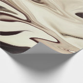 抽象芸術エレガントレトロカラーデジタル流体テクスチャ ラッピングペーパー (角)