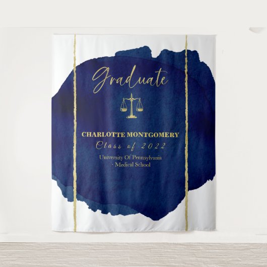 抽象芸術エレガントロースクール卒業背景 タペストリー (正面)