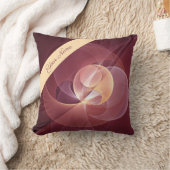 抽象芸術エレガントワモダンイン赤フラクタルアート名 クッション (ブランケット)