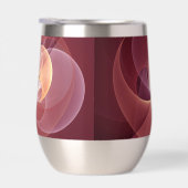 抽象芸術エレガントワモダンイン赤フラクタルアート (右面)