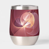 抽象芸術エレガントワモダンイン赤フラクタルアート (背面)