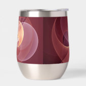 抽象芸術エレガントワモダンイン赤フラクタルアート (左面)