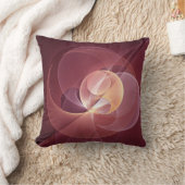 抽象芸術エレガントワモダンイン赤フラクタルアート クッション (ブランケット)