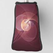 抽象芸術エレガントワモダンイン赤フラクタルアート ゴルフヘッドカバー (回転90)